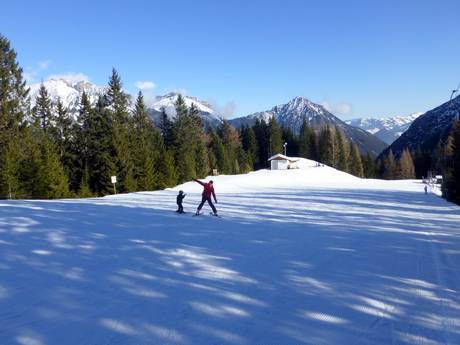 Domaines skiables pour les débutants à l' Achensee (lac d'Achen) – Débutants Karwendel Bergbahn (Zwölferkopf) – Pertisau