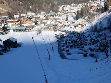 Paznauntal (vallée de Paznaun): Accès aux domaines skiables et parkings – Accès, parking See