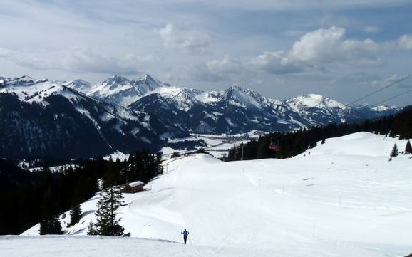 Skier dans la Tannheimer Tal (vallée de Tannheim)