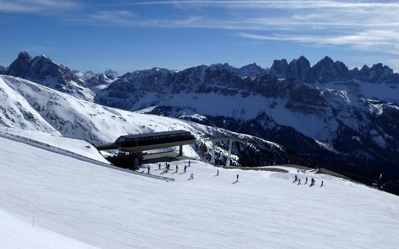 Le plus grand dénivelé dans la vallée de l'Isarco (Eisacktal) – domaine skiable Plose – Brixen (Bressanone)