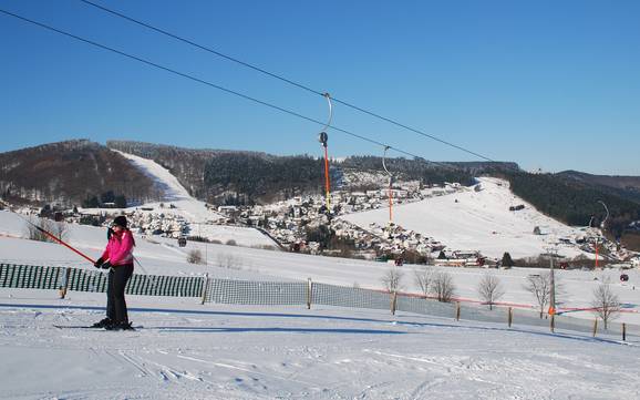Le plus grand dénivelé en Hesse – domaine skiable Willingen – Ettelsberg