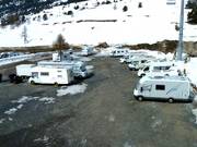 Parking pour les camping-cars à Montgenèvre