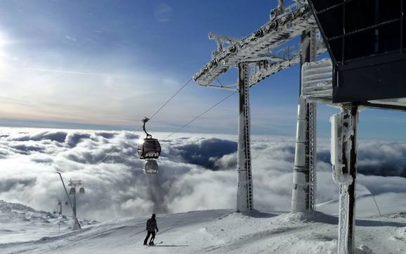 Skier dans les Carpates occidentales centrales