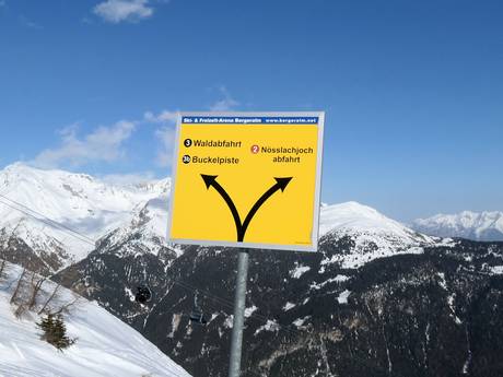 Wipptal (vallée de Wipp): indications de directions sur les domaines skiables – Indications de directions Bergeralm – Steinach am Brenner