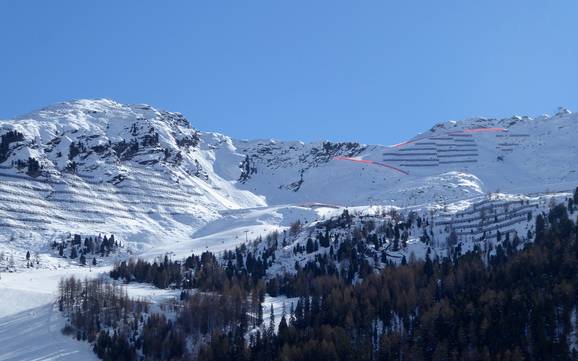 val de Passiria (Passeiertal): Taille des domaines skiables – Taille Pfelders (Plan)