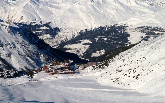 Le plus haut domaine skiable à Paradiski – domaine skiable Les Arcs/Peisey-Vallandry (Paradiski)