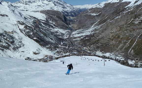 La plus haute gare aval dans l' arrondissement d'Albertville – domaine skiable Tignes/Val d'Isère