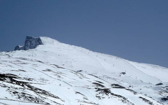 Le plus grand dénivelé en Espagne – domaine skiable Sierra Nevada – Pradollano