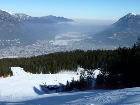 Allemagne du Sud: Taille des domaines skiables – Taille Garmisch-Classic – Garmisch-Partenkirchen