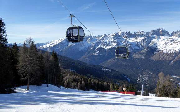 Meilleur domaine skiable à Altopiano della Paganella/Dolomiti di Brenta/Lago di Molveno – Évaluation Paganella – Andalo
