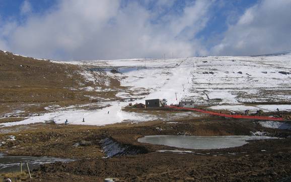 La plus haute gare aval au Lesotho – domaine skiable Afriski Mountain Resort