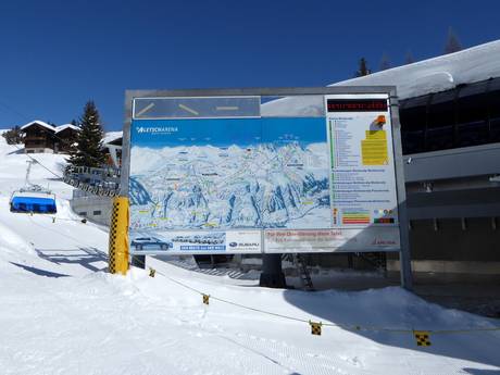 Valais: indications de directions sur les domaines skiables – Indications de directions Aletsch Arena – Riederalp/Bettmeralp/Fiesch Eggishorn