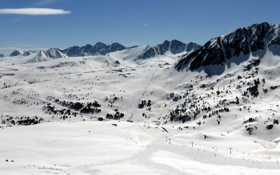 Le plus grand domaine skiable dans les Pyrénées – domaine skiable Grandvalira – Pas de la Casa/Grau Roig/Soldeu/El Tarter/Canillo/Encamp