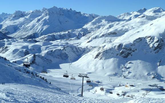 Le plus haut domaine skiable dans l' Arlberg – domaine skiable St. Anton/St. Christoph/Stuben/Lech/Zürs/Warth/Schröcken – Ski Arlberg