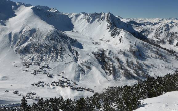 Liechtenstein: Taille des domaines skiables – Taille Malbun