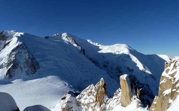 Le plus haut domaine skiable dans les Alpes du Nord françaises – domaine skiable Aiguille du Midi (Chamonix)