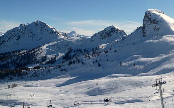 Le plus grand domaine skiable dans la vallée de la Guisane – domaine skiable Serre Chevalier – Briançon/Chantemerle/Villeneuve-la-Salle/Le Monêtier-les-Bains