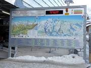 Plan des pistes actualisé à la gare aval