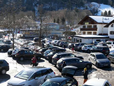 Montafon: Accès aux domaines skiables et parkings – Accès, parking Golm