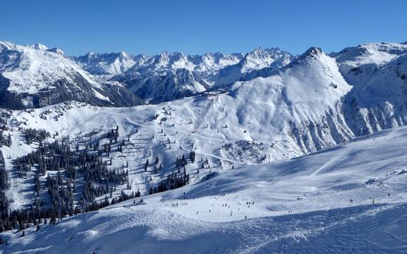 Le plus grand dénivelé dans le district de Bludenz – domaine skiable Silvretta Montafon