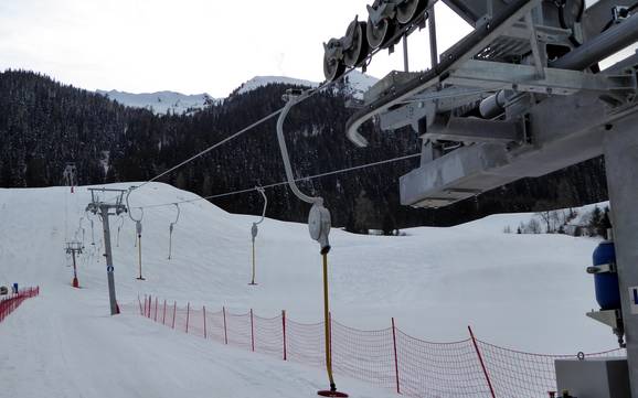 La plus haute gare aval dans la vallée de l'Isarco (Eisacktal) – domaine skiable Gasse – Ridnaun