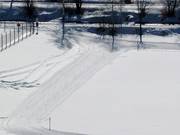 Les pistes de ski de fond passent à proximité du domaine skiable