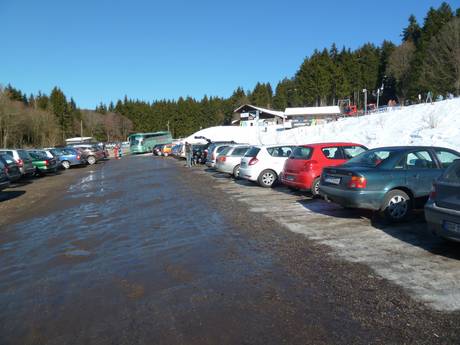 Ostbayern : Accès aux domaines skiables et parkings – Accès, parking Pröller Skidreieck (St. Englmar)