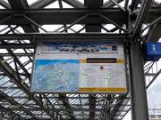 Panneau informatif à la gare aval de Lauterbrunnen