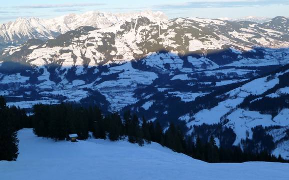 La plus haute gare aval dans la Ferienregion Hohe Salve (région touristique de Hohe Salve) – domaine skiable Kelchsau