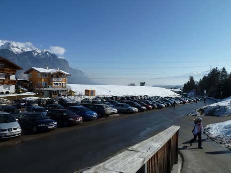 Sellraintal (vallée de Sellrain): Accès aux domaines skiables et parkings – Accès, parking Rangger Köpfl – Oberperfuss