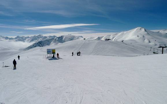 Skier dans les Alpes de Livigno
