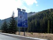 Informations relatives aux parkings dans la station de ski de Jasná