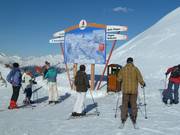 Panneaux informatifs sur le domaine skiable