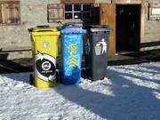 Point recyclage sur le domaine skiable