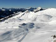 Vue sur le domaine skiable du Diedamskopf