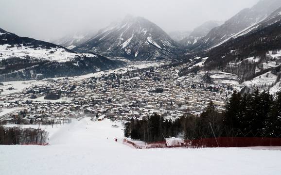 Le plus grand dénivelé en Valtellina – domaine skiable Bormio – Cima Bianca