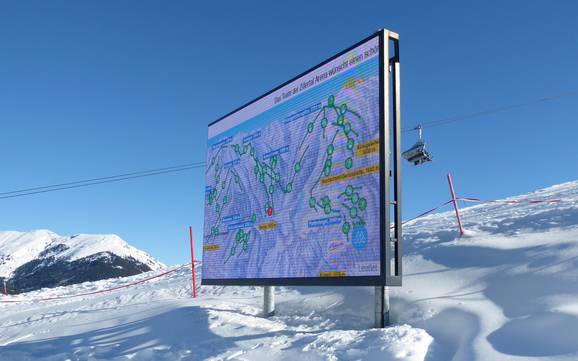 Zell-Gerlos: indications de directions sur les domaines skiables – Indications de directions Zillertal Arena – Zell am Ziller/Gerlos/Königsleiten/Hochkrimml