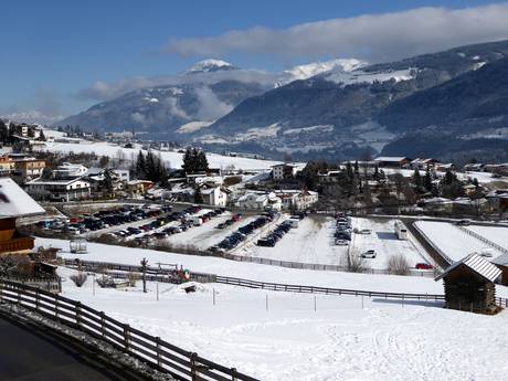 Stubai: Accès aux domaines skiables et parkings – Accès, parking Schlick 2000 – Fulpmes