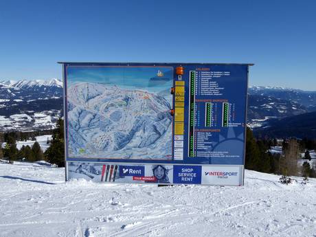 Styrie: indications de directions sur les domaines skiables – Indications de directions Kreischberg