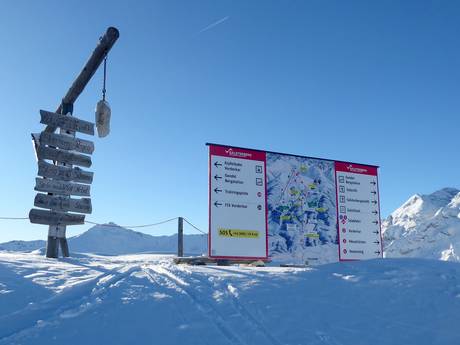 Niedere Tauern: indications de directions sur les domaines skiables – Indications de directions Galsterberg – Pruggern