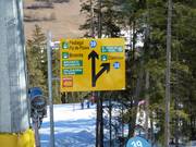 Signalisation sur le domaine skiable