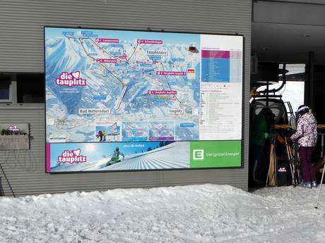 Ausseerland: indications de directions sur les domaines skiables – Indications de directions Tauplitz – Bad Mitterndorf