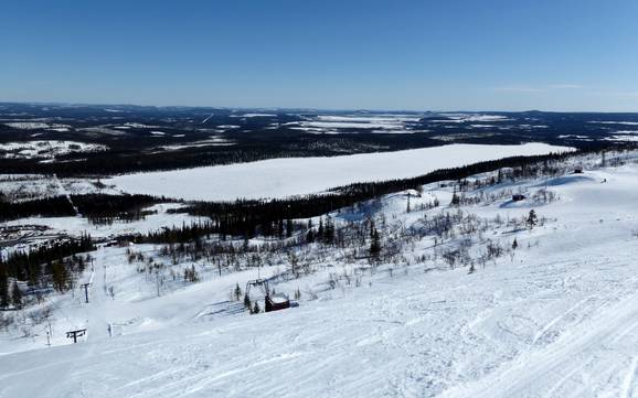 Skier dans le comté de Norrbotten (Norrbottens län)