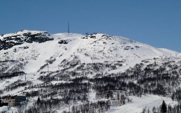 Aust-Agder: Taille des domaines skiables – Taille Hovden