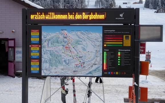 Toggenbourg: indications de directions sur les domaines skiables – Indications de directions Wildhaus – Gamserrugg (Toggenburg)