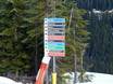 Chaînons du Pacifique: indications de directions sur les domaines skiables – Indications de directions Cypress Mountain