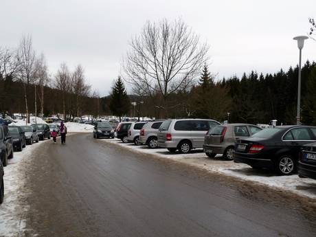 Arberland: Accès aux domaines skiables et parkings – Accès, parking Geißkopf – Bischofsmais