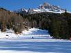 Domaines skiables pour les débutants dans le massif du Catinaccio (Rosengarten) – Débutants Latemar – Obereggen/Pampeago/Predazzo
