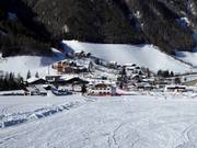Village de Vals sur le domaine skiable