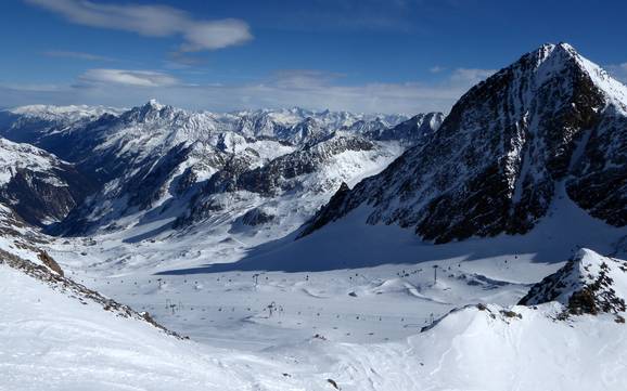 Le plus grand domaine skiable dans la Stubaital (vallée de Stubai) – domaine skiable Stubaier Gletscher (Glacier de Stubai)